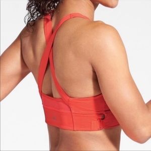 Athleta Be Bold Coral Sports Bra L